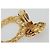 CHANEL Pierce Metal Gold Tone CC Auth 198818V - vista 9