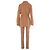 Completo Gucci by Tom Ford due pezzi pantalone e blusa wrap camel Marrone - vista 3