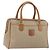 Céline Borsa a mano CELINE Macadam Canvas PVC Beige Gold Auth 196656A D'oro