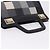 Borsa Salvatore Ferragamo Canvas Black Gold Tone Auth 198496A Nero - vista 6