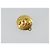 Brincos CHANEL Metal Tom Dourado CC Auth 198842V - vista 2