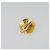 Brincos CHANEL Metal Tom Dourado CC Auth 198842V - vista 3