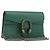 Borsa a tracolla GUCCI Duonisos in pelle Verde Oro 476432 Auth mr2815 D'oro