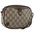 Borsa GUCCI GG Supreme Web Sherry Line PVC Beige Gold 156 02 066 Auth ka5796 D'oro