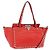 Borsa Tote VALENTINO Studs in pelle 2way Rossa Tono Oro Auth BA14871 Rosso