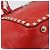 Borsa Tote VALENTINO Studs in pelle 2way Rossa Tono Oro Auth BA14871 Rosso - vista 12