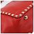 Borsa Tote VALENTINO Studs in pelle 2way Rossa Tono Oro Auth BA14871 Rosso - vista 14