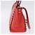 Borsa Tote VALENTINO Studs in pelle 2way Rossa Tono Oro Auth BA14871 Rosso - vista 5