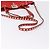 Borsa Tote VALENTINO Studs in pelle 2way Rossa Tono Oro Auth BA14871 Rosso - vista 9