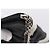 Pouch CHANEL Cambon Line Matelasse in pelle nera con CC argento Auth 197572A Nero - vista 13
