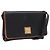 Céline Borsa a tracolla Circle in pelle nera e oro CELINE Auth am12378A Nero