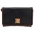Céline Borsa a tracolla Circle in pelle nera e oro CELINE Auth am12378A Nero - vista 2