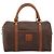 Céline Borsa a mano CELINE Macadam Canvas PVC Leather Brown Gold Auth mr2819 Marrone D'oro - vista 2