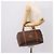 Céline Borsa a mano CELINE Macadam Canvas PVC Leather Brown Gold Auth mr2819 Marrone D'oro - vista 22