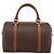 Céline Borsa a mano CELINE Macadam Canvas PVC Leather Brown Gold Auth mr2819 Marrone D'oro - vista 3