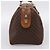 Céline Borsa a mano CELINE Macadam Canvas PVC Leather Brown Gold Auth mr2819 Marrone D'oro - vista 4