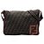 Borsa a tracolla Fendi Zucca Canvas marrone