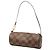 Borsa a mano Louis Vuitton Damier Ebene Papillon Pochette Marrone - vista 2