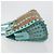 Borsa a mano FENDI in rafia Verde Menta Oro Auth 196379A D'oro - vista 5