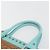 Borsa a mano FENDI in rafia Verde Menta Oro Auth 196379A D'oro - vista 8