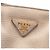 Borsa Tote Convertibile Aperta Prada Vitello Daino Beige - vista 5