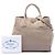 Borsa Tote Convertibile Aperta Prada Vitello Daino Beige - vista 7