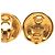 Orecchini a clip Chanel CC placcati in oro D'oro - vista 3