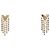 Orecchini a pressione Louis Vuitton Gold Plated Essentials V Skin D'oro - vista 2