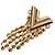 Orecchini a pressione Louis Vuitton Gold Plated Essentials V Skin D'oro - vista 5