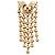 Orecchini a pressione Louis Vuitton Gold Plated Essentials V Skin D'oro - vista 9