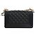 Borsa a tracolla Chanel Boy Flap Small in pelle caviar matelassé nera Nero - vista 2