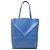 Tote Puzzle Fold LOEWE Large in vitello lucido blu