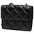 Black Chanel CC gesteppte Lammleder Kartenhalter Crossbody Bag Schwarz - Ansicht 2