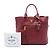 Borsa Tote Convertibile Aperta Prada Vitello Daino Rossa Rosso - vista 7