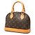 Borsa Satchel Louis Vuitton Monogram Alma BB Marrone - vista 2