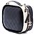 Bolsa Vanity Satchel Chanel Small CC Quilted em couro de bezerro amassado branco - vista 2
