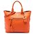 Prada Vitello Daino Orange Convertible Tote Satchel mit Fronttasche
