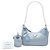 Borsa Blue Prada Saffiano Trimmed Tessuto Re Edition 2005 Satchel - vista 7