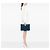 Clutch Chanel Large Quilted Lambskin O Case Blu - vista 5