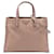 Borsa Tote Prada Saffiano Soft con tripla tasca marrone