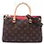 Borsa Satchel Louis Vuitton Monogram Pallas BB Marrone