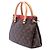 Borsa Satchel Louis Vuitton Monogram Pallas BB Marrone - vista 2