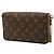 Borsa a tracolla Louis Vuitton Monogram Pochette Felicie Marrone - vista 2