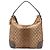Borsa a tracolla Gucci GG Lurex Heart Bit Marrone