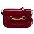 Borsa a tracolla Gucci Patent Bright Bit rossa Rosso