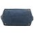 Borsa Tote Satchel Prada Large Denim Canapa Logo Blu - vista 3