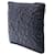Black Chanel Medium CC Embossed Lambskin Camellia No 5 O Case Clutch Schwarz  - Ansicht 2