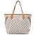 Borsa Tote Louis Vuitton Damier Azur Neverfull MM bianca Bianco