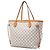 Borsa Tote Louis Vuitton Damier Azur Neverfull MM bianca Bianco - vista 2