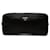 Borsa Clutch Prada in raso nero con zip multiple